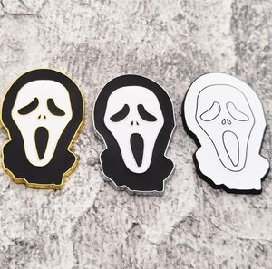 D￩coration de la f￪te de sublimation 1pc Grimace Scream Car Sticker pour Auto Truck 3D Badge Emblem Decal Accessories Auto Halloweens RRA307