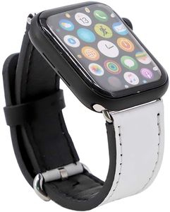 Sublimation Petit Bracelet de Montre Compatible avec Apple Smart Watch (38/40mm) - Impression DIY sur Cuir PU Vierge