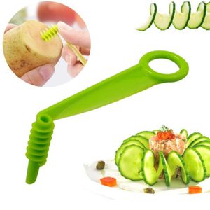 Outils de sublimation concombre spirale trancheuse pomme de terre fruits légume rouleau rotatif déchiqueteuse créative maison cuisine outil légumes spirale couteau