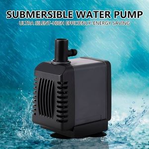 Bombas de agua sumergibles para rium Fish Tank Garden Fountain Hydroponics Pond Pump Filter Tasa de flujo ajustable 1200LH Y200917