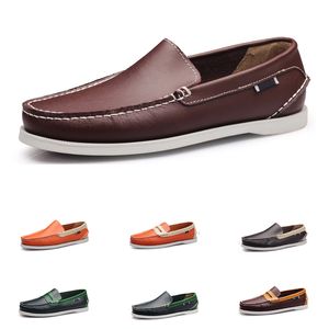 Zapatos casuales de cuero real multifuncionales para hombres exitosos, marrón, ocio al aire libre, eur 40-45