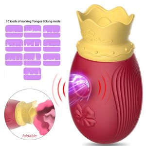 Vibrateur de succion en forme de couronne, léchage de langue de Clitoris Oral, jouets sexuels pour femmes, stimulateur de Clitoris, point G, chatte, jouet adulte
