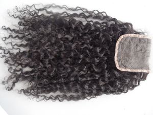 Sufia Brasileño Human Virgin Hair Extension Lace Frente Grado 7A Producto para el cabello Sin procesar Negro Negro Negro 4 * Cierre de encaje de 4 pulgadas