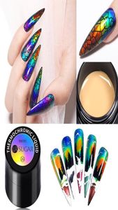 Sugar Thermochromic Gel Liquid Nail Mood ColorChanging Polish Art Paint Besoin de base noire Faire UV15906026