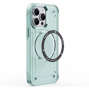 Convient pour Apple iPhone 14 Pro Fit Magnetic Ring Anti drop Case 2-en-1