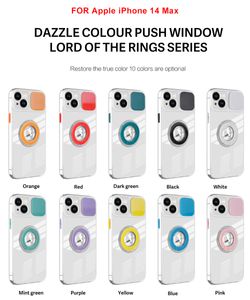 Adecuado para iPhone14Promax Dazzle Holder funda para teléfono Push Window 12 Pegamento suave Apple 13Promax Ring 78