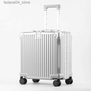 Valises ABS PC Spinner boîtier de chariot 18 pouces petit bagage à main sac cabine valise pour voyager Q240115