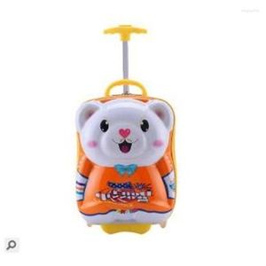 Valises ours enfants valise pour voyage bagages filles enfant sacs à roulettes enfants roulant garçons