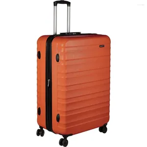 Les valises se comportent des bagages avec roues 28 pouces de spinner durs orangea