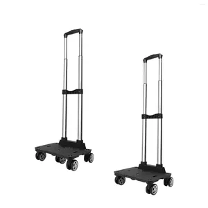 Carro de la manija de la carretilla del equipaje de las maletas con las ruedas para el viaje que camina el uso de la oficina