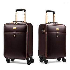Koffers Groothandel Zakelijk Pakket Trolleykoffers Universeel wiel Heren Reizen 20 Inch Instapcode Dozen Tassen Mode Kofferbak