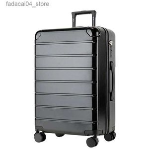 Valises en gros unisexe bagages femme silencieux universel roue chariot boîte mâle 26 grande capacité code à glissière valise livraison gratuite sac Q240115