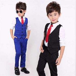 Suits Formele Baby Boy School Suits Elegante Jurk Kinderen Bruiloft Kostuums Tuxedo Peuter Kinderen Schooluniform Nieuwjaar Pary KledingHKD230704