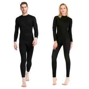 Costumes sbart 1,5 mm costumes humides noirs pleins pour l'homme femme nylon néoprène une pièce solaire de la plongée thermique durable