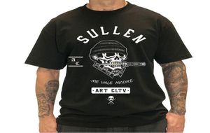 Sullen Men039s Ross K Jones T-shirt Black Hip Hop Skull entier Discoul Tops9639538