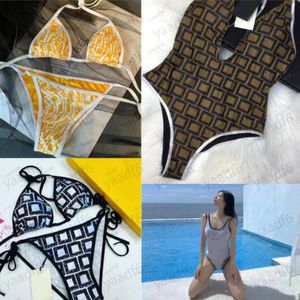 Summer Beach Designer Women's Swwear Women's Swimsuit Luxury Fel Luxury F Design de lettre sexy