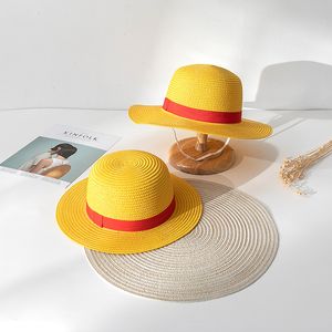 Sombrero de sol de playa de verano nueva moda comercial rendimiento sombrero de paja tejido a mano