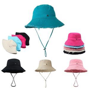 Summer Summer Bucket Diseñador de sombreros para mujer le bob lienzo ancho lienzo para hombre de lujo retro gorras unisex con tapas de ajuste al aire libre clásicos rojo HG151 H4