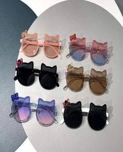 Enfants d'été Personnalités de soleil petit visage mignon oreilles de chat princesse bébé lunettes de soleil lunettes de soleil filles et garçons UV protecteur Kid2423768