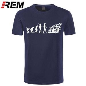 Moda de verano Camiseta fresca Evolución Motociclista Motocicletas Camiseta Camiseta casual 210629