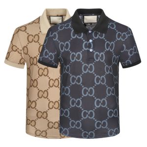 Mode d'été POLO pour hommes Impression d'affaires G Lettre à manches courtes Marque de haute qualité Coton T-shirt décontracté Taille asiatique M-3XL