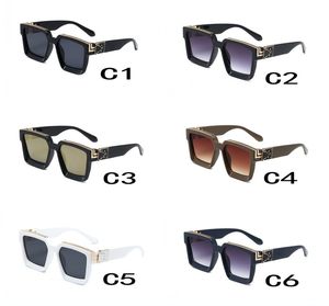 Mode d'été femme conduite lunettes de soleil dames plage lunettes de soleil cyclisme homme lunettes noir lunettes de soleil UV 400 6 couleurs