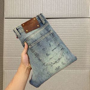 Pantalon de créateur de jeans d'été Fashion Pantalon de jean lavé lourd