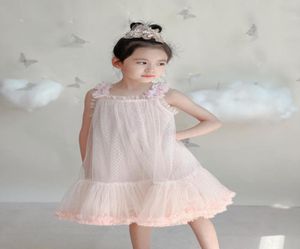 Summer Kids Girls Princess Dresses Baby Girl Farty Tutu Tutu Vestido Lindo Children Sequine Lace Lace Clothing2706757