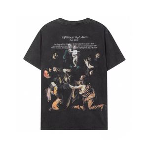 Summer Luxurys T Shirt Diseñadores Offs Clothing Tees Tops Man Man Casual Street Graffiti Sweinshirt Camiseta de manga corta