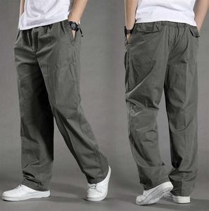 Summer Men Cargo Pants Big Tall Men Casual Many Pockets Loose Work Pants Male Straight Trousers Plus Size 4XL 5XL 6XL X0611210T5010108