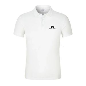 Summer Men Golf Shirt J Lindeberg Golf Jersey Casual Short Sleeve Breathable High Quality Mens Polo T-shirt Top 240412