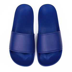 Sandales d'été et pantoufles pour hommes et femmes en plastique maison utilisent des chaussures de bain de pantoufle bleu
