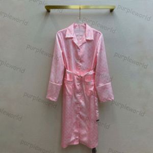 Jacquard Sleepwear for Women Nightgown Lapa de la solapa Nightwrobe Nightwear
