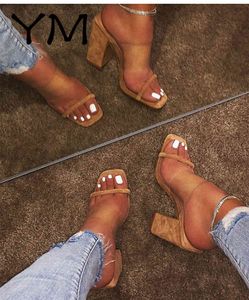 Été daim femmes sandales Multi Peep Toe imprimer bohème chaussures décontractées plage pantoufles dames chaussures plate-forme Sandalias De Mujer X0523