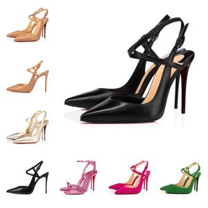 Summer Women Designer Sandal Red Bottoms Chaussures à talons hauts Jenlove Alta Bride à la cheville Bout pointu So Me Robe de luxe Pompe Talons Chaussures Sandales Chaussure avec boîte 35-43EU