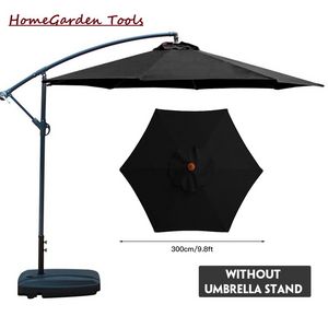 Sun Terrace Beach Umbrella Garden Parasol Patio Dia 9.8 pies Piscina de tela de poliéster anti-UV fácil de instalar muebles de exterior sin soporte