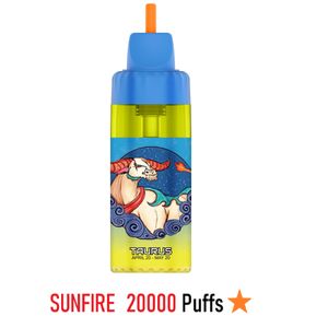 Sunfire Puff 20000 Puffs Dtl Big Fog Vape Vape Puff 15k 20K Vape 0mg 20mg Sagitario desechable E cigarrillo E con cigarrillo de vaina recargable Vapor al por mayor