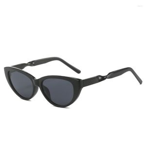 Gafas de sol 2023 moda individualizadas Retro minimalista gafas de sentido avanzado tendencia versátil espiral varilla a prueba de sol turismo