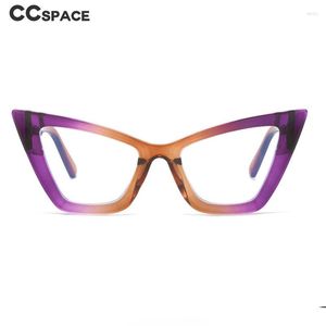 Lunettes de soleil 56294 monture de lunettes en plastique œil de chat surdimensionné lunettes d'ordinateur Anti-bleu pour femmes lunettes de verre de qualité