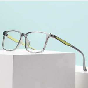 Gafas de sol Blue Light Bloqueo de gafas marco óptico Receta de gafas Moda de moda Hombres y mujeres Full Rim Tr-90 Specaciones flexibles de plástico