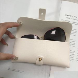 Sunglasses Cases Glasses Case Women Leather Soft Bag Fashion Portable Box Accessories Eyeglasses Gift 4 Drop Delivery Eyewear Dhia0