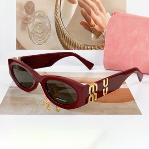 Gafas de sol Marcas de gafas de sol de diseñador para mujer miumius oval mui top de lujo Ladies Boutique 1 gafas de la mejor versión de gama alta Marco de acetato Gafas cuadradas 1N0X