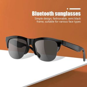Lunettes de soleil F06 Smart Bluetooth 5.3 Lunettes antibluray stéréo double haut-parleur touche sans fil Bluetooth Sunglasse Hifi Quality extérieur