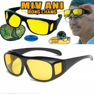 Lunettes de soleil Fashion Anti-Glare Vision Night Vision Goggles Cycling Driving Enhanced Light Glasses Car Accessoires