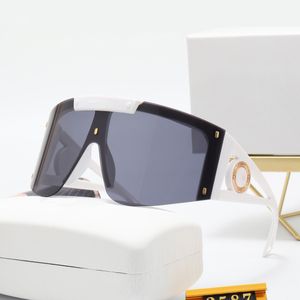 Gafas de sol para mujeres Diseñador Gafas de sol blancas Escudo Gafas de sol