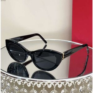 Gafas de sol para mujer de alta calidad yslllllls m115 Gafas de diseño de moda Gafas de sol clásicas con forma de ojo de gato Marco AntiUV400 Protección para los ojos Fiesta Holi SAINT LAURENTs YSL