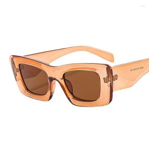 Lunettes de soleil Cadres 2023 Y2K Pour Hommes Femmes Lunettes de soleil à la mode Goggle Homme Marque Designer Square Shades Lunettes Femme Oculos