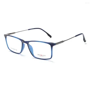 Lunettes de soleil Frames Classic Rectangle Eyewear for Men Women Women Flexible Tr Retro Optical Optical Spectacle Eyeglass Glasse