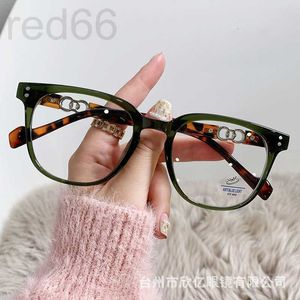 Diseñador de monturas de gafas de sol La nueva versión coreana de ins wind rice nail oval anti blue light female se puede combinar con gafas de miopía tendencia RU6E