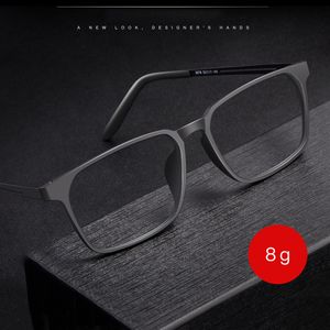 Marcos de gafas de sol Marco de anteojos ópticos Gmei para hombres y mujeres 8878 Patas flexibles con marco de gafas de borde frontal de plástico TR90 230426